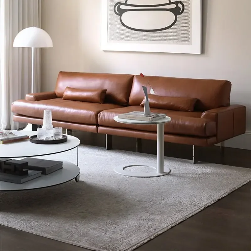 Nordic medieval retro style imported first layer cowhide all leather sofa caramel color three-person living room Italian
Nordic medieval retro style imported first layer cowhide all leather sofa caramel color three-person living room Italian