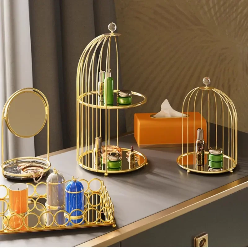 Quality! Iron Light Luxury Storage Box Golden House Bird Jewelry Organizer Non-Slip Sucker Makeup Storage
Quality! Iron Light Luxury Storage Box Golden House Bird Jewelry Organizer Non-Slip Sucker Makeup Storage