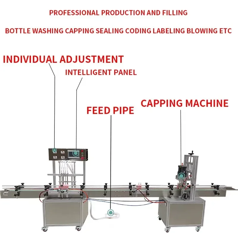 4-Head Automatic Liquid Filling and Capping Machine – For Fragrance, Olive Oil Quantitative Bottling
4-Head Automatic Liquid Filling and Capping Machine – For Fragrance, Olive Oil Quantitative Bottling