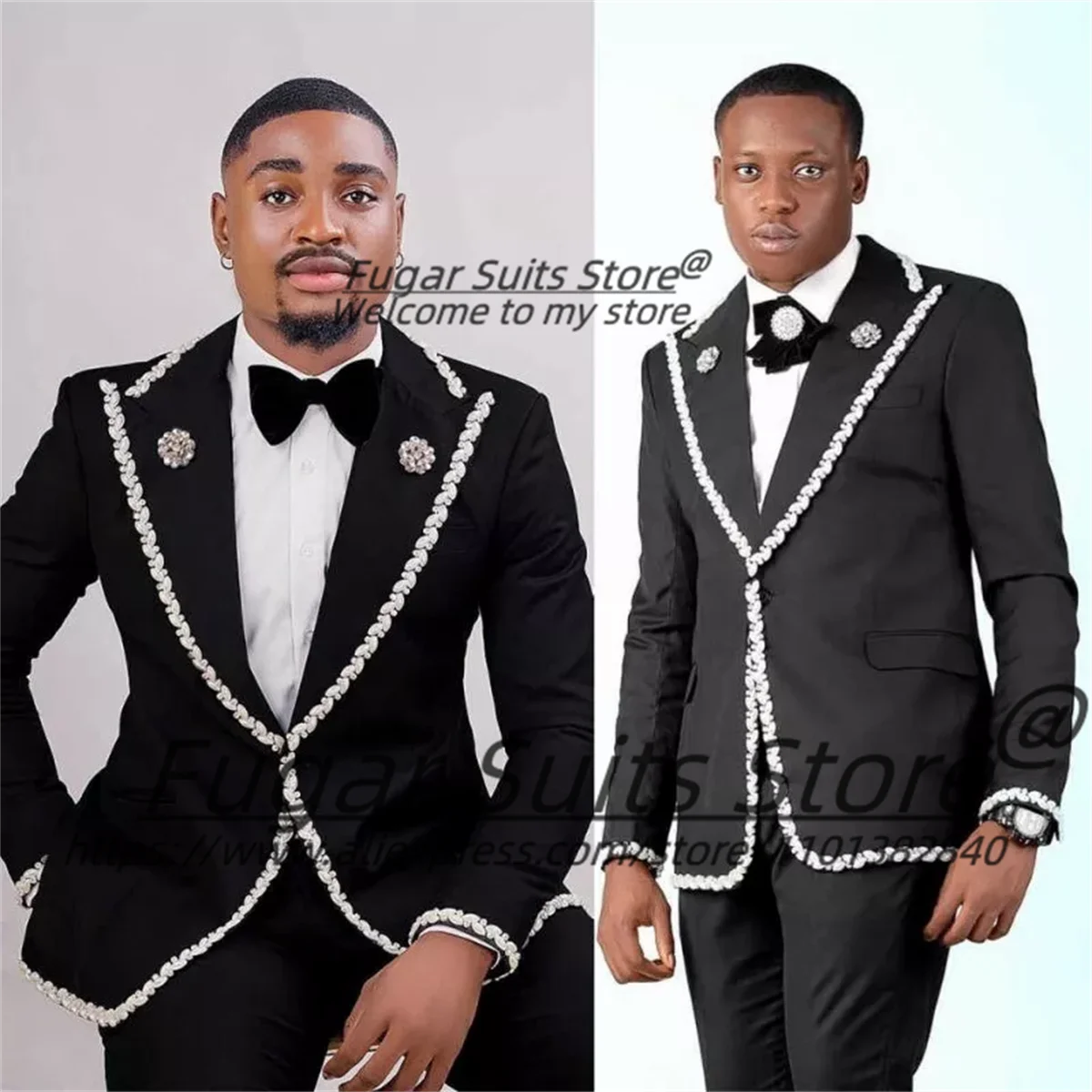Luxuly Black Groom Wedding Tuxedos Customized Prom Slim Fit Peak Lapel Groom Wedding Tuxedos 2 Pieces Sets Male Prom Blazers
Luxuly Black Groom Wedding Tuxedos Customized Prom Slim Fit Peak Lapel Groom Wedding Tuxedos 2 Pieces Sets Male Prom Blazers