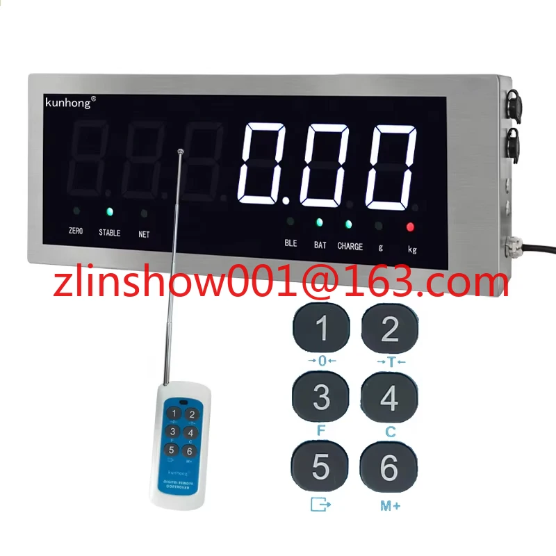 KH-2199-F3 Weighing Indicator Splash-proof Large Scale Display Remote Control Stainless Steel