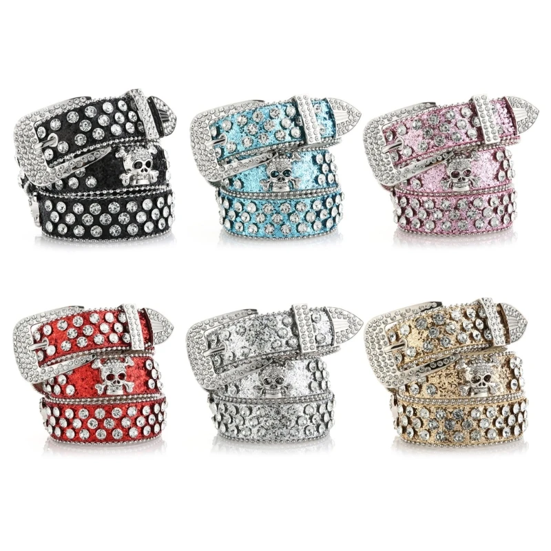 Adult Waist Belt with Skull Head Buckle Luxurious Punk Waist Belt Fashion Belts Full Buckle Wide Belt
Adult Waist Belt with Skull Head Buckle Luxurious Punk Waist Belt Fashion Belts Full Buckle Wide Belt