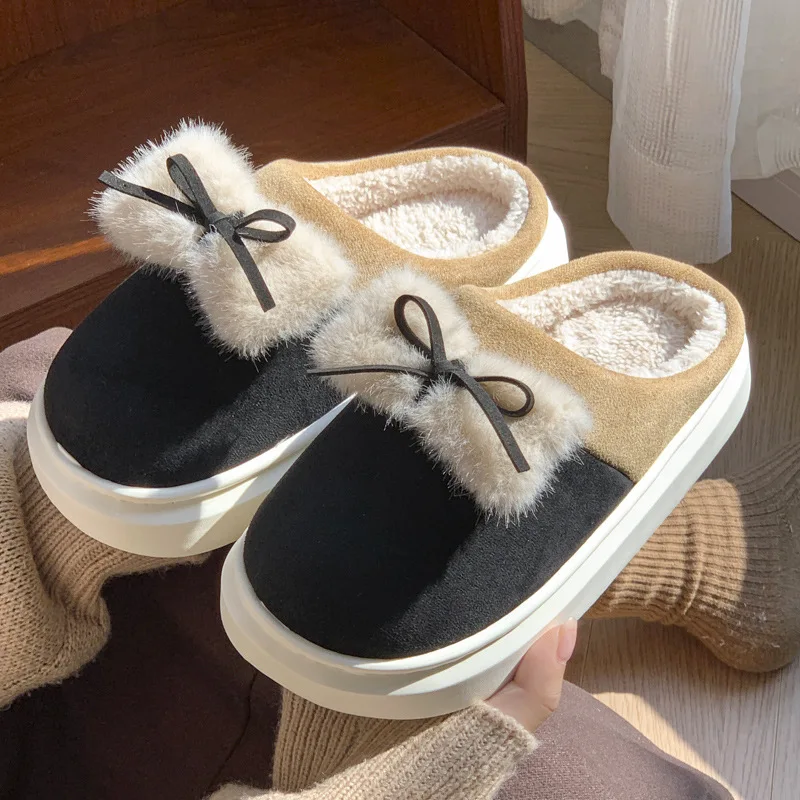 Cute Women's Memory Foam House Slippers Fuzzy Plush Faux Fur Slippers with Bow Tie Anti-Skid Indoor/Outdoor Gifts for Women
Cute Women's Memory Foam House Slippers Fuzzy Plush Faux Fur Slippers with Bow Tie Anti-Skid Indoor/Outdoor Gifts for Women