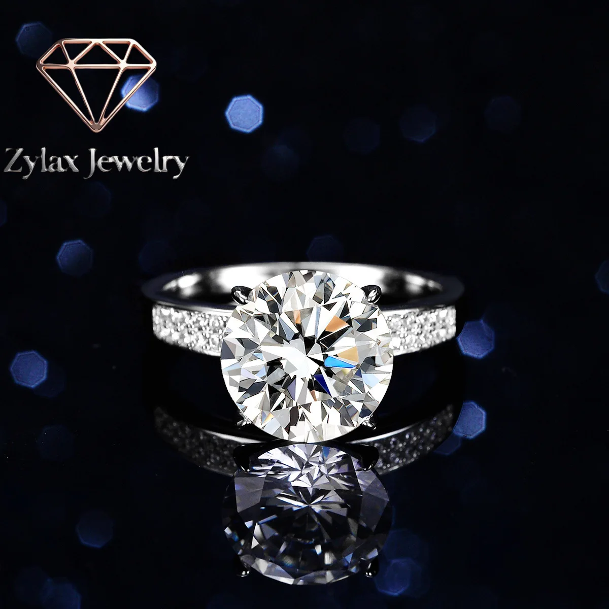 Женское кольцо Zylax Jewelry с двойным рядом муассанитов 5 карат - классическое, с 4 крапанами, из платины PT950, элегантное обручальное украшение-солитер
Женское кольцо Zylax Jewelry с двойным рядом муассанитов 5 карат - классическое, с 4 крапанами, из платины PT950, элегантное обручальное украшение-солитер
