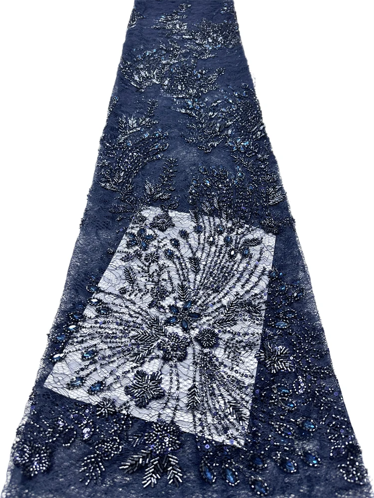 Rhinestone African Lace Fabric Embroidered Nigerian Lace Fabric with Bead Sequins High-quality African French Net Lace Fabric
Rhinestone African Lace Fabric Embroidered Nigerian Lace Fabric with Bead Sequins High-quality African French Net Lace Fabric