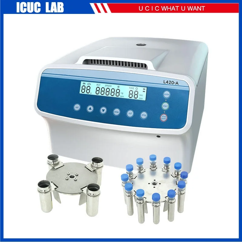 L420-A Low Speed Benchtop Laboratory Plasma Centrifuge Centrifuga Machine Swing Bucket
L420-A Low Speed Benchtop Laboratory Plasma Centrifuge Centrifuga Machine Swing Bucket