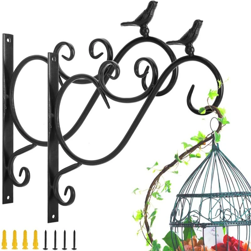 Hanging Plant Hanger Outdoor Metal Hanging Brackets Fence Wall Hooks for Flower Baskets Bird Feeders Lanterns Wind Chimes
Hanging Plant Hanger Outdoor Metal Hanging Brackets Fence Wall Hooks for Flower Baskets Bird Feeders Lanterns Wind Chimes