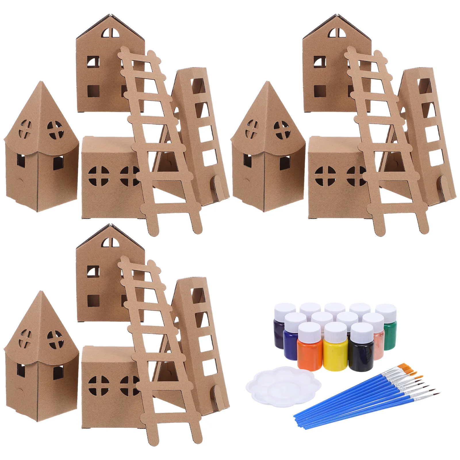 1Set Cardboard House for Kids DIY Mini House Building Kit Safe Portable Educational Craft Activity for Home Kindergarten
1Set Cardboard House for Kids DIY Mini House Building Kit Safe Portable Educational Craft Activity for Home Kindergarten