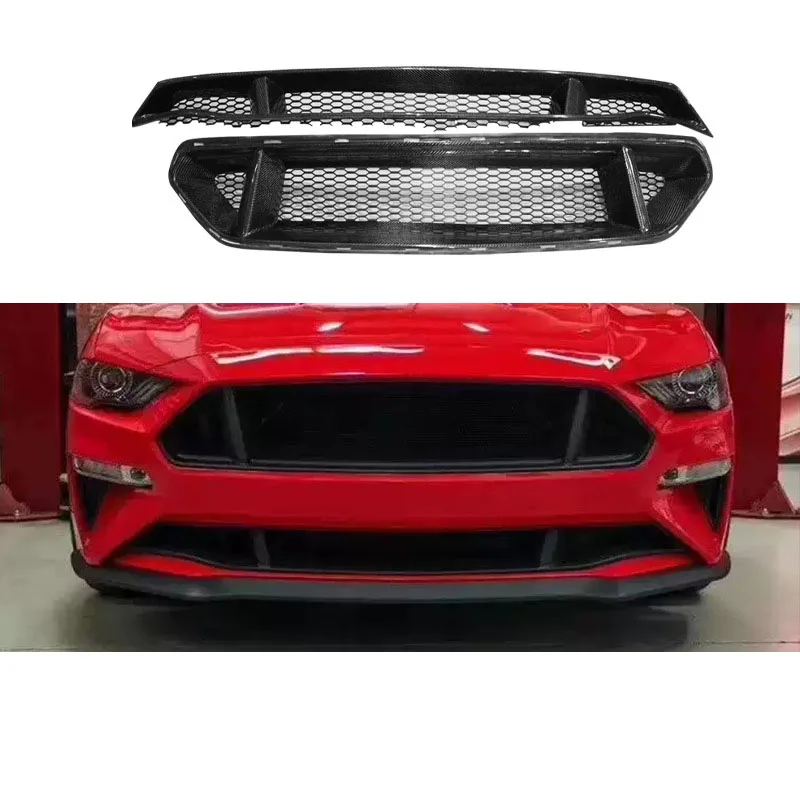 Suitable for Ford Mustang carbon fiber upper and lower grille GT style modification car accessories body kit
Suitable for Ford Mustang carbon fiber upper and lower grille GT style modification car accessories body kit