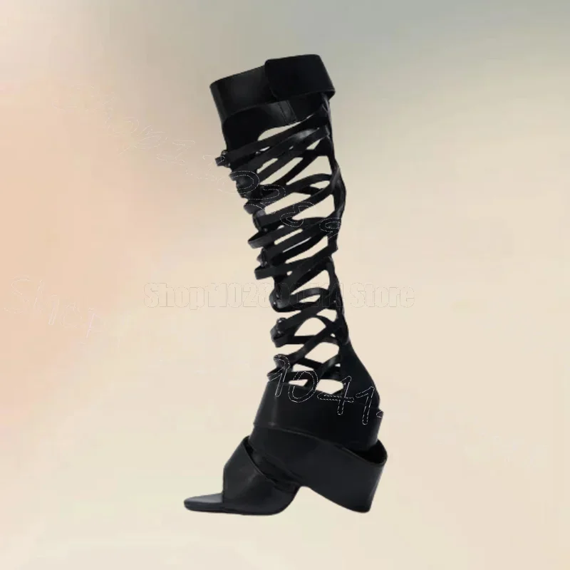 Brown Leather Strappy Hollow Design Sandals Boots Buckle Strap Women Shoes Thin High Heels Party Dating 2026 Zapatos Para Mujere
Brown Leather Strappy Hollow Design Sandals Boots Buckle Strap Women Shoes Thin High Heels Party Dating 2026 Zapatos Para Mujere