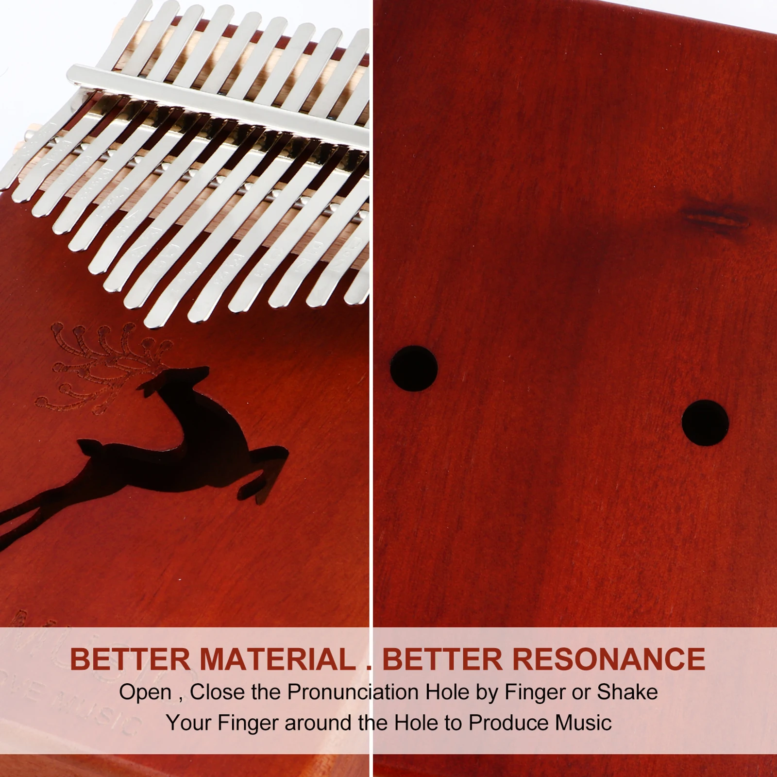 17 Tone Thumb Piano Kalimba Finger Mini Educational Instrument Creative Wooden Resonance Portable Beginner Friendly
17 Tone Thumb Piano Kalimba Finger Mini Educational Instrument Creative Wooden Resonance Portable Beginner Friendly