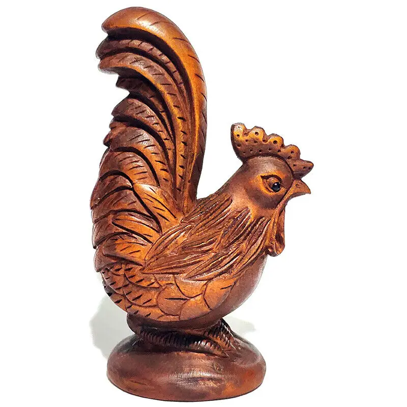 Chinese cock Hand Carved Boxwood Figurine Carving Pretty Rooster statue figure
Chinese cock Hand Carved Boxwood Figurine Carving Pretty Rooster statue figure