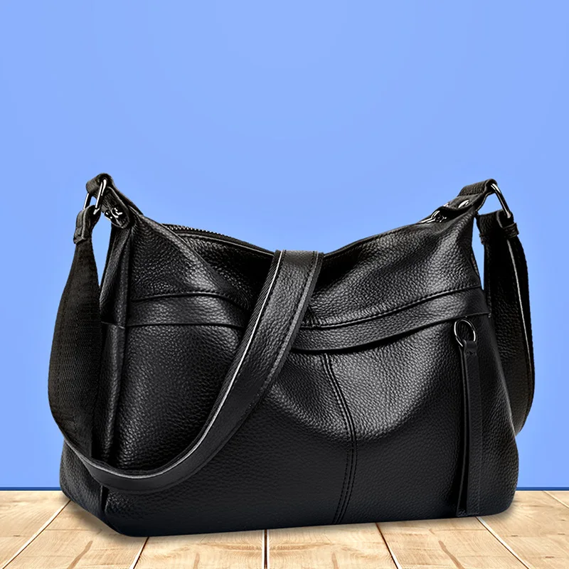 Женская кожаная сумка через плечо большой вместимости, модная элегантная корейская сумка из натуральной коровьей кожи, мягкая и удобная
Женская кожаная сумка через плечо большой вместимости, модная элегантная корейская сумка из натуральной коровьей кожи, мягкая и удобная