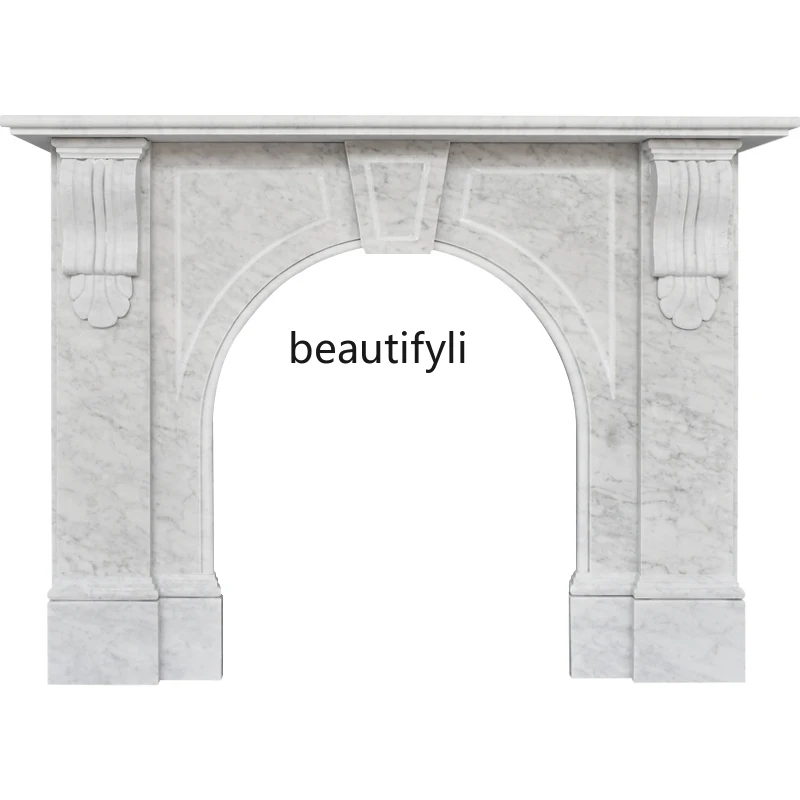 Marble Fireplace French Retro Neoclassical Style Decorative Stone Carving Fireplace Curio Cabinet
Marble Fireplace French Retro Neoclassical Style Decorative Stone Carving Fireplace Curio Cabinet