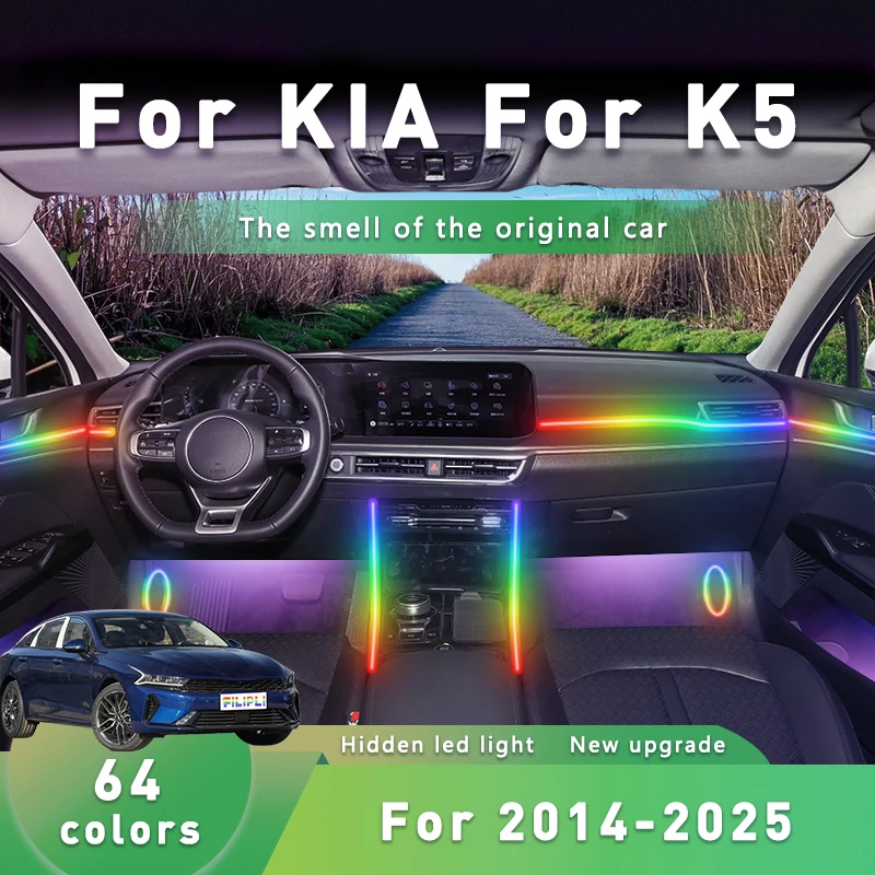 FILIPLI For KIA K5 For 2013-2025 Premium Quality LED Strip Durable Stylish Car Interior Upgrade App Control Car Interior Lights
FILIPLI For KIA K5 For 2013-2025 Premium Quality LED Strip Durable Stylish Car Interior Upgrade App Control Car Interior Lights