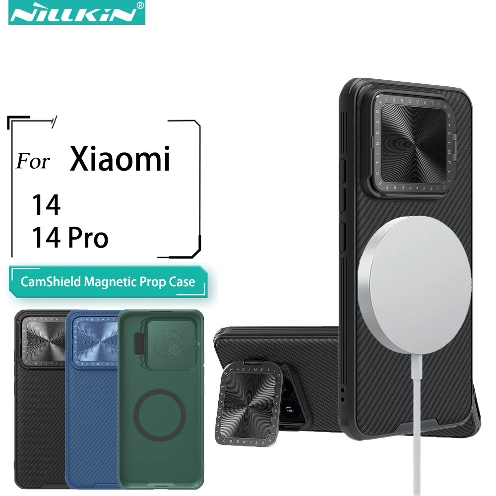 NILLKIN For Xiaomi Mi 14 Pro MagSafe Case CamShield Prop Magnetic Case Flip-style Lens Phone Holder Camera Cover For Xiaomi 14
NILLKIN For Xiaomi Mi 14 Pro MagSafe Case CamShield Prop Magnetic Case Flip-style Lens Phone Holder Camera Cover For Xiaomi 14