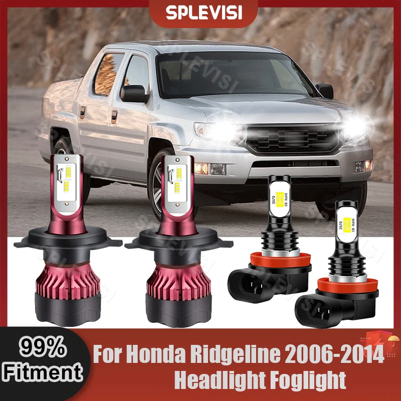 2Pair 6000K LED Headlight High Low Beam Foglamp Collocation Kit For Honda Ridgeline 2006 2007 2008 2009 2010 2011 2012 2013 2014
2Pair 6000K LED Headlight High Low Beam Foglamp Collocation Kit For Honda Ridgeline 2006 2007 2008 2009 2010 2011 2012 2013 2014
