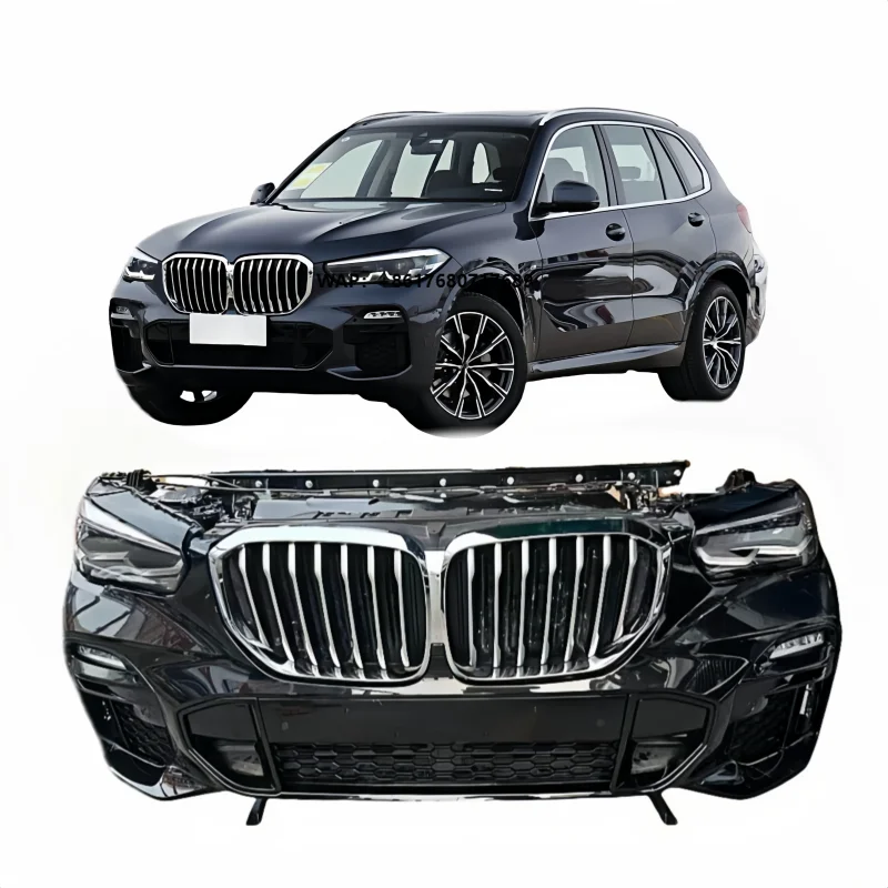 Front Bumper Assembly with Radiator for X5 G05 M Sport Line 2019-2023 High-Quality Body Kit with headlight/Grille
Front Bumper Assembly with Radiator for X5 G05 M Sport Line 2019-2023 High-Quality Body Kit with headlight/Grille