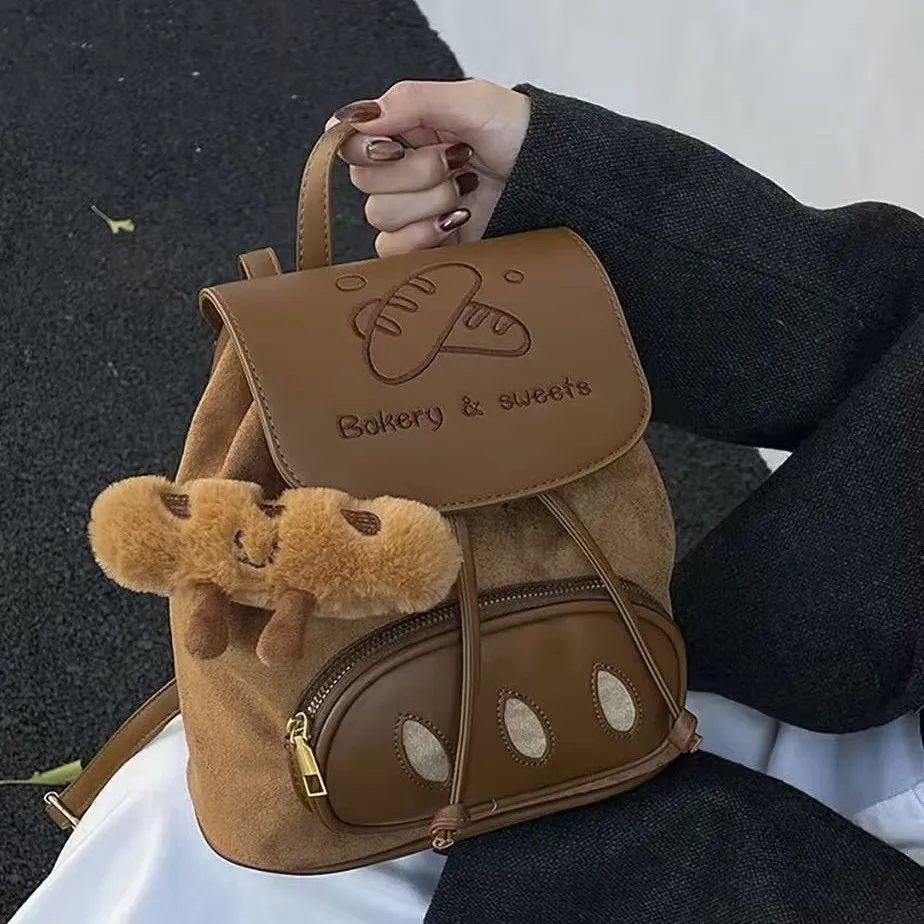 Korean Version Instagram Cartoon Bread Backpack for Women, Niche Fashion, Versatile Shoulder Bag, Exquisite Handbag
Korean Version Instagram Cartoon Bread Backpack for Women, Niche Fashion, Versatile Shoulder Bag, Exquisite Handbag