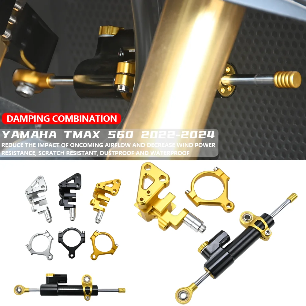 Motorcycle Accessories For YAMAHA TMAX 560 2022-2024 Motorcycle Steering Damper Stabilize Dampers Bracket Kit
Motorcycle Accessories For YAMAHA TMAX 560 2022-2024 Motorcycle Steering Damper Stabilize Dampers Bracket Kit