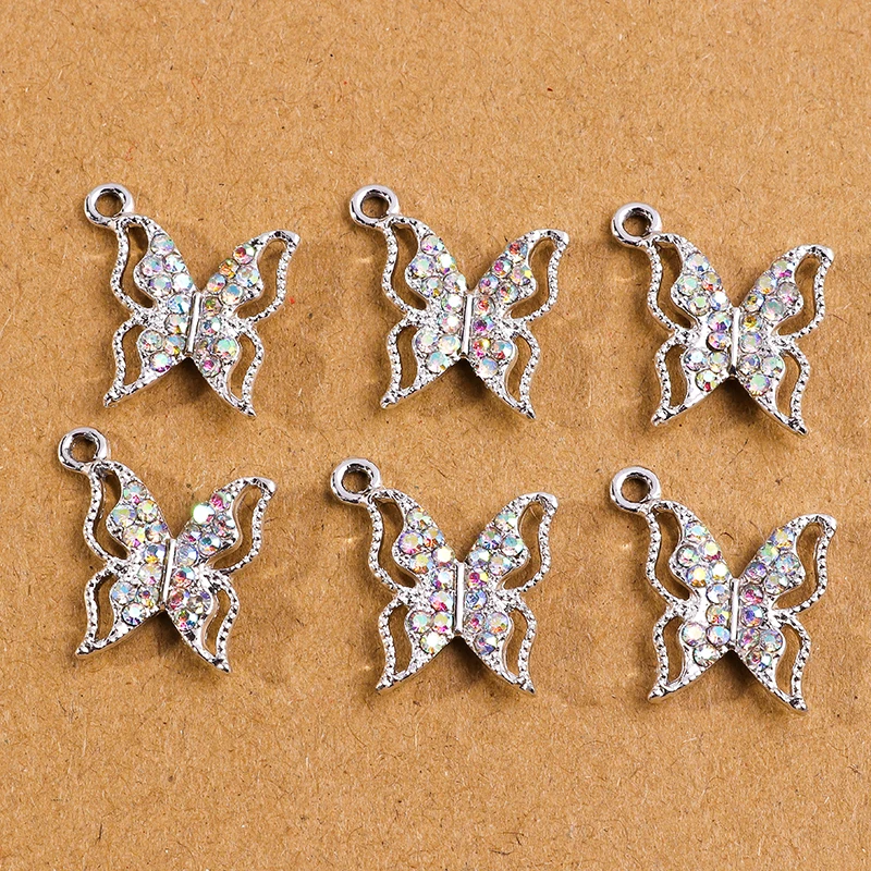 10pcs Cute Crystal Rhinestones Butterfly Charm Pendants for Necklace Earrings DIY Bracelet Jewelry Accessories Supplies
10pcs Cute Crystal Rhinestones Butterfly Charm Pendants for Necklace Earrings DIY Bracelet Jewelry Accessories Supplies