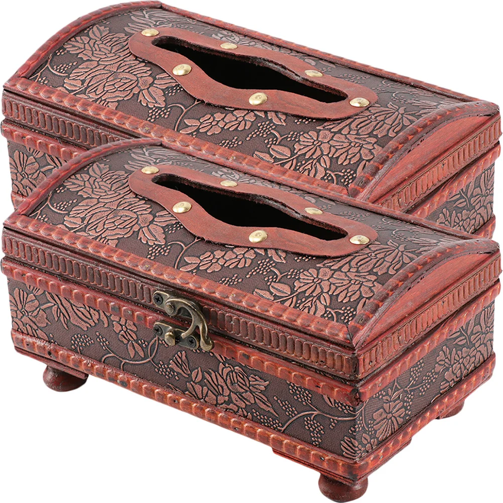 2pcs Wooden Tissue Box Cover Rectangular Retro Design For Home Office Desktop Napkin Holder Storage Case Household Tissue
2pcs Wooden Tissue Box Cover Rectangular Retro Design For Home Office Desktop Napkin Holder Storage Case Household Tissue