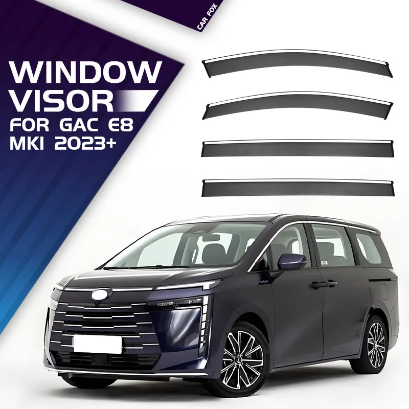 4PCS/6PCS For GAC E8 2023-2025 Car Window Visor Awning Shelters Windshield Side Window Rain Sun Shade Auto Accessories
4PCS/6PCS For GAC E8 2023-2025 Car Window Visor Awning Shelters Windshield Side Window Rain Sun Shade Auto Accessories