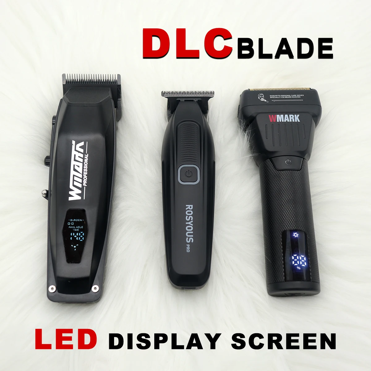 Wmark ROSYOUS Professional Hair Clipper Kit for Men with DLC Blade 9000RPM LED Display Men's Hair Cutting Machine
Wmark ROSYOUS Professional Hair Clipper Kit for Men with DLC Blade 9000RPM LED Display Men's Hair Cutting Machine