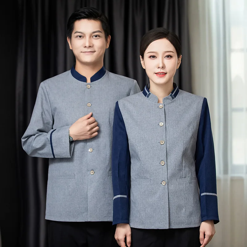 Cleaning Work Uniform Long Sleeve Unisex Autumn Winter Hospital Mall Sanitation Worker Property Hotel Room Cleaner Top
Cleaning Work Uniform Long Sleeve Unisex Autumn Winter Hospital Mall Sanitation Worker Property Hotel Room Cleaner Top