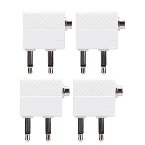 Airplane Headphone Adapter Dual 3.5mm Male to 3.5mm Female Airline Headset Converter for in Flight Entertainment System