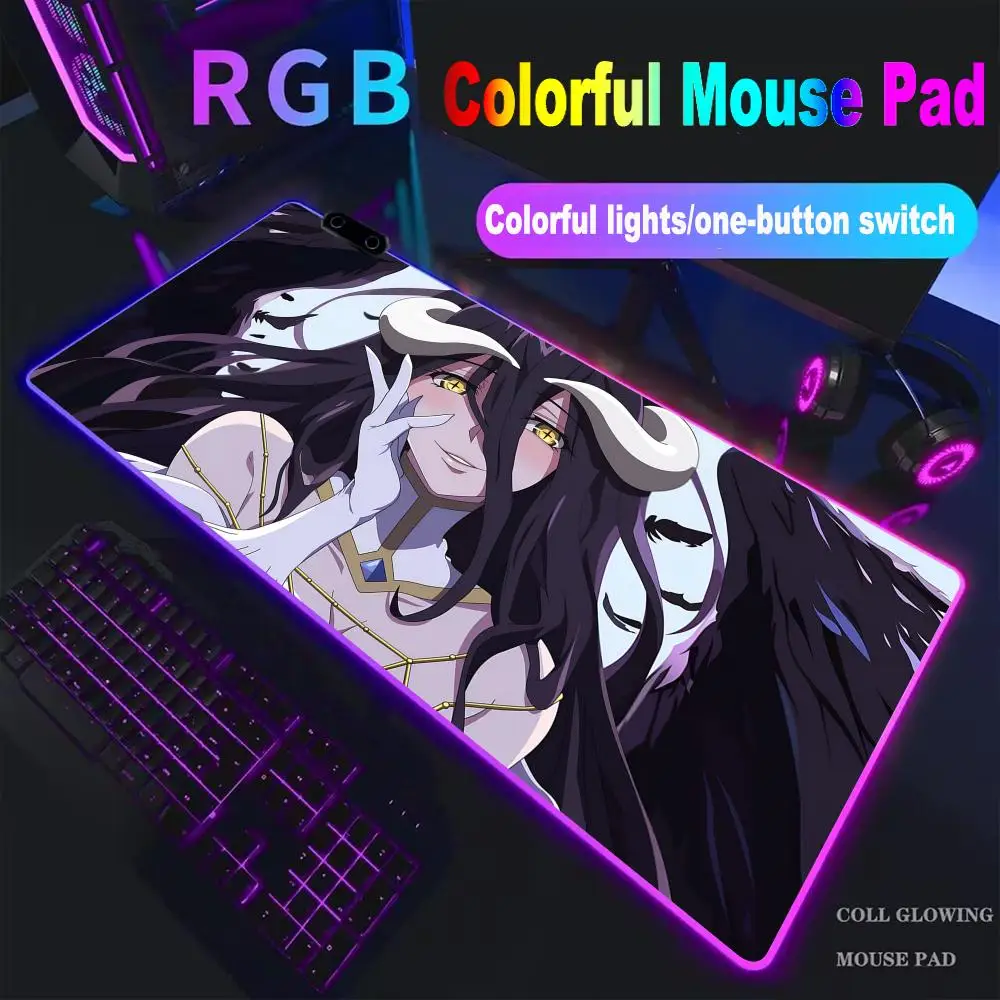 Hot Selling OVERLORD Albedo Anime Mouse Pad High-end E-sports Mouse Pad RGB Mouse Pad LED Large Student Writing Gamer Luminous
Hot Selling OVERLORD Albedo Anime Mouse Pad High-end E-sports Mouse Pad RGB Mouse Pad LED Large Student Writing Gamer Luminous