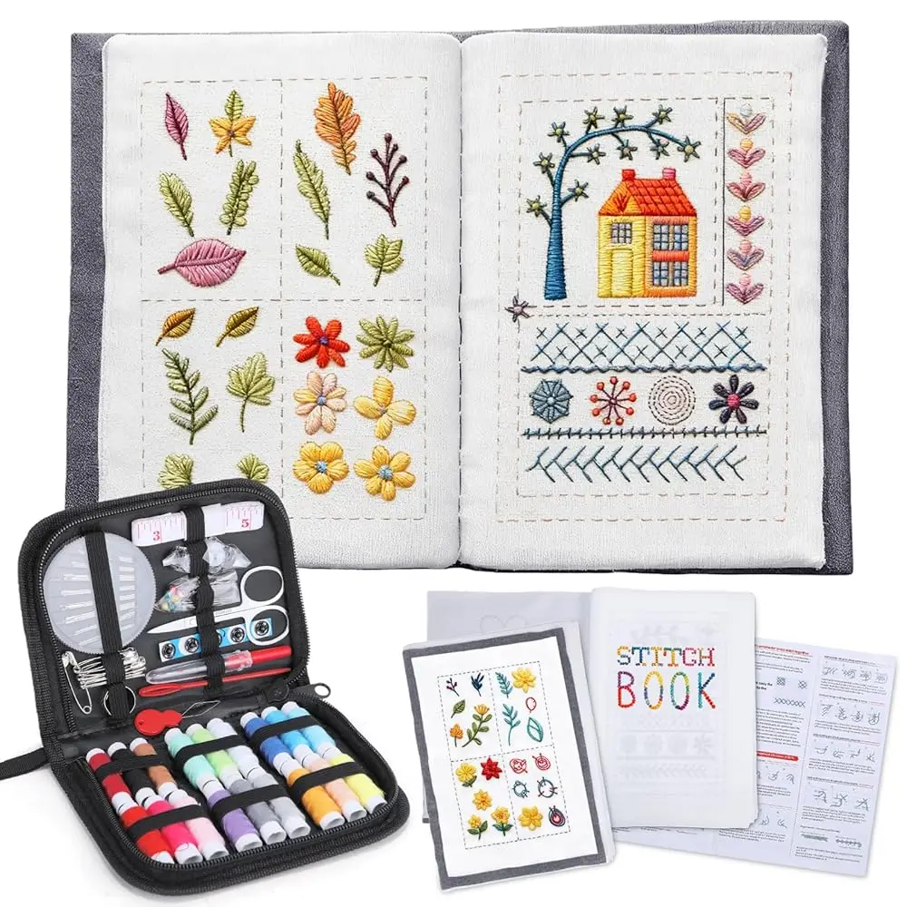2026 New Embroidery Stitch Book Kit,All-Scenario Embroidery Stitch Book kit, Comes with a Complete Toolkit and Instructional
2026 New Embroidery Stitch Book Kit,All-Scenario Embroidery Stitch Book kit, Comes with a Complete Toolkit and Instructional