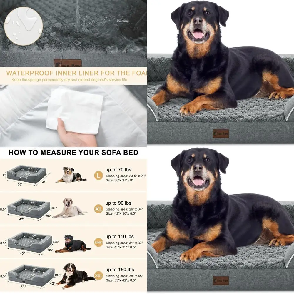 Ортопедическая кровать из пены с эффектом памяти для больших собак, водонепроницаемая и нескользящая, съемный чехол, серая, 45x35 дюймов
Ортопедическая кровать из пены с эффектом памяти для больших собак, водонепроницаемая и нескользящая, съемный чехол, серая, 45x35 дюймов