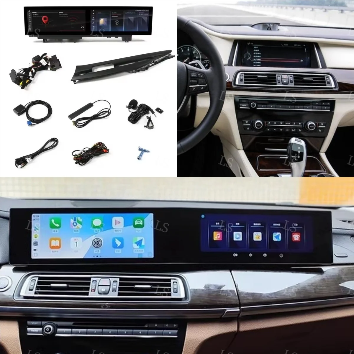 Dual Screen For BMW 5 Series F10 F11 X5 X6 7 Srereis 2011-2017 Auto Radio Stereo GPS Navigation Multimedia Video Player CarPlay
Dual Screen For BMW 5 Series F10 F11 X5 X6 7 Srereis 2011-2017 Auto Radio Stereo GPS Navigation Multimedia Video Player CarPlay