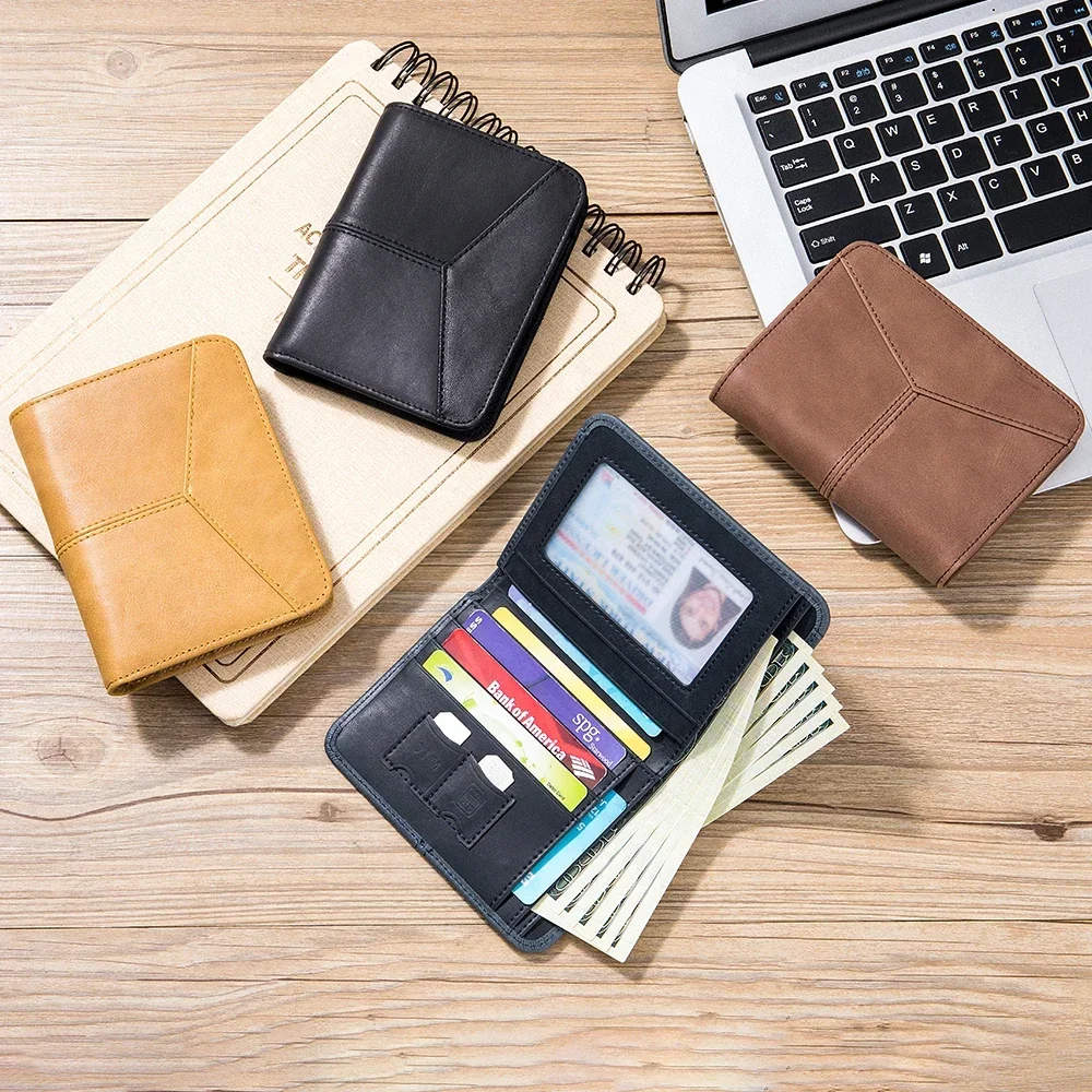 Cowhide Purse RFID Anti-theft Brush Men Short Wallet Large Capacity Genuine Leather Retro Vertical Multi-functional Card Holder
Cowhide Purse RFID Anti-theft Brush Men Short Wallet Large Capacity Genuine Leather Retro Vertical Multi-functional Card Holder
