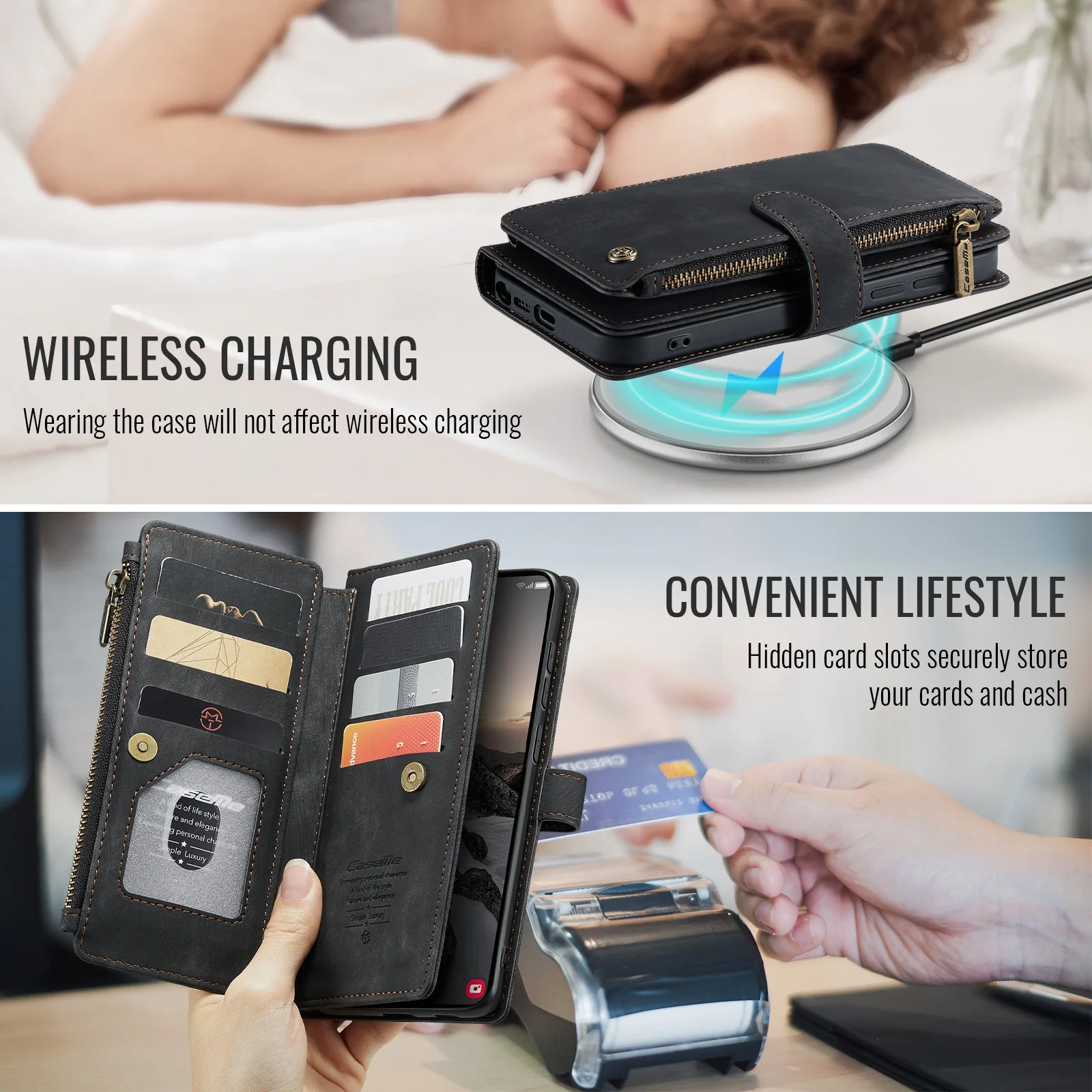 CaseMe-C30 For Samsung GALAXY S26 ,S26 Plus, S26 Ultra Luxury Magnetic Flip PU Leather Wrise Wallet Case Card Slots Holder Cover
CaseMe-C30 For Samsung GALAXY S26 ,S26 Plus, S26 Ultra Luxury Magnetic Flip PU Leather Wrise Wallet Case Card Slots Holder Cover