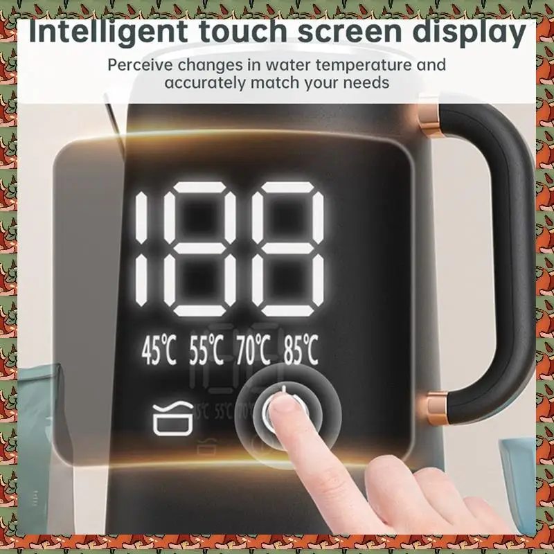 ABLQ Electric Kettle Suitable For Making Tea And Coffee, Digital Display Temperature Control Double-Layer Insulation Kettle
ABLQ Electric Kettle Suitable For Making Tea And Coffee, Digital Display Temperature Control Double-Layer Insulation Kettle