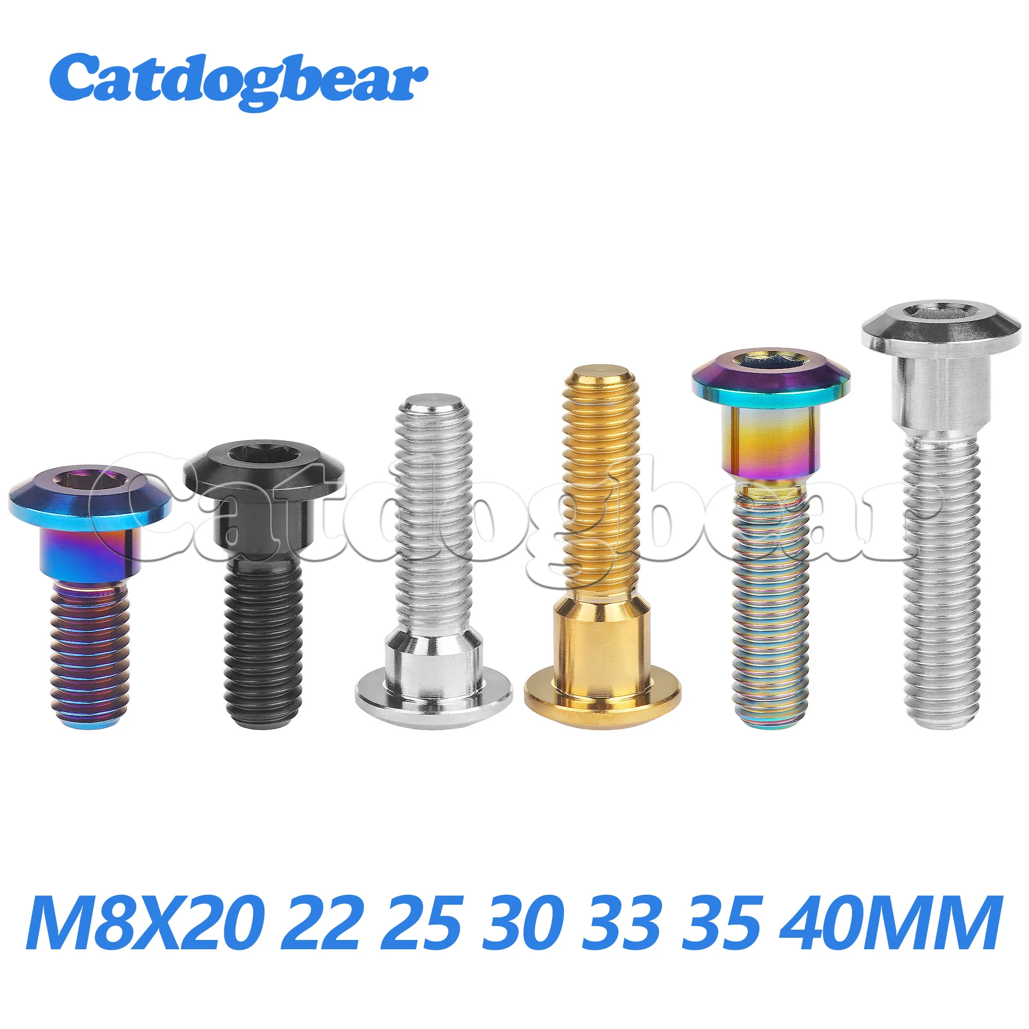 Catdogbear Titanium Alloy Bolts M8X20 22 25 30 33 35 40mm Motorcycle Brake For Disc Screw Motorcycle Repair Fasteners Screws
Catdogbear Titanium Alloy Bolts M8X20 22 25 30 33 35 40mm Motorcycle Brake For Disc Screw Motorcycle Repair Fasteners Screws
