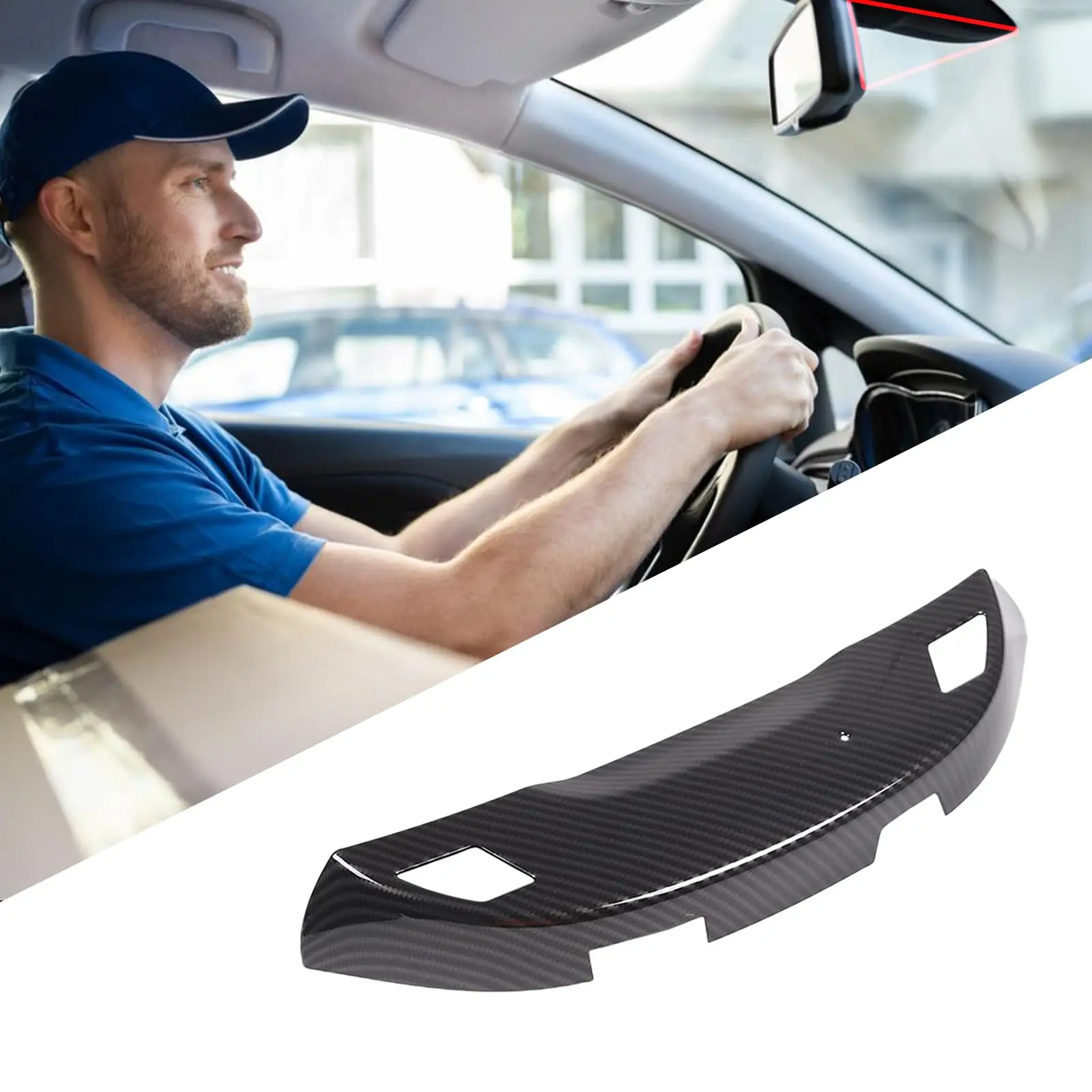 Carbon Fiber Style Interior Rearview Mirror Mounting Trim For C7 2014-2019, ABS Base Cover
Carbon Fiber Style Interior Rearview Mirror Mounting Trim For C7 2014-2019, ABS Base Cover