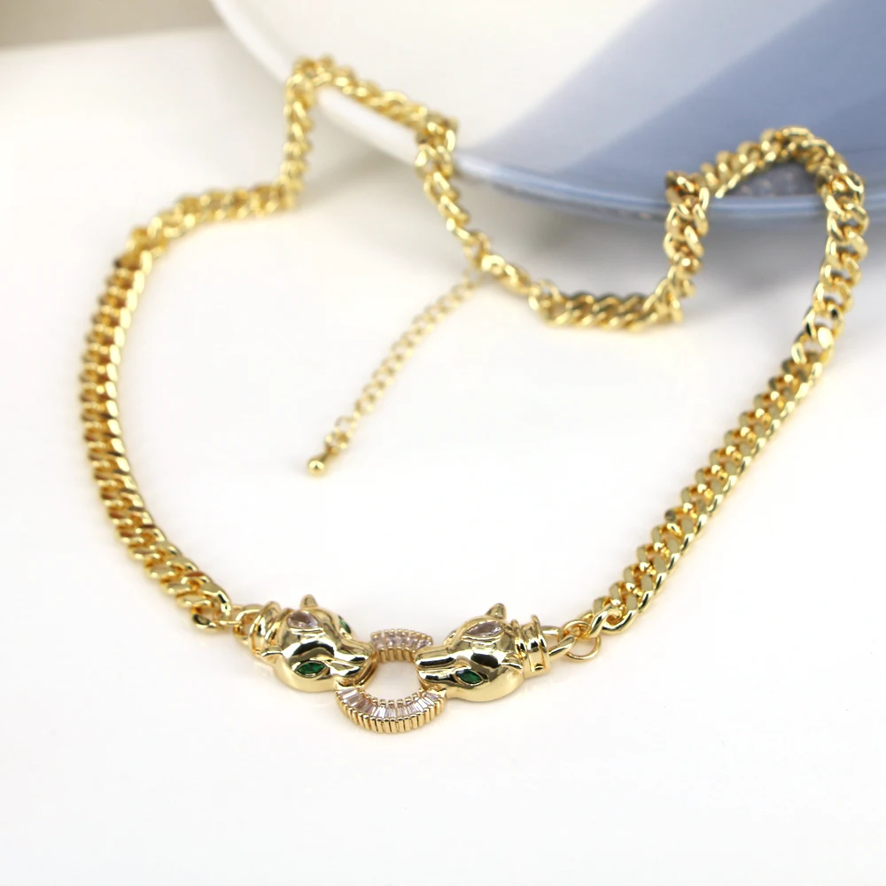 5PCS, Luxury Zircon Leopard Head Necklace For Women Men Hip-Hop Thick Chain Choker Necklaces Party Jewelry Gift
5PCS, Luxury Zircon Leopard Head Necklace For Women Men Hip-Hop Thick Chain Choker Necklaces Party Jewelry Gift