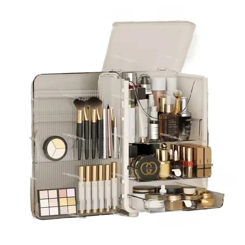 Plastic Desktop Makeup Organizer Box, Luxury Cabinet, Skincare Products, Cosmetics Display Case, Upgrade
Plastic Desktop Makeup Organizer Box, Luxury Cabinet, Skincare Products, Cosmetics Display Case, Upgrade