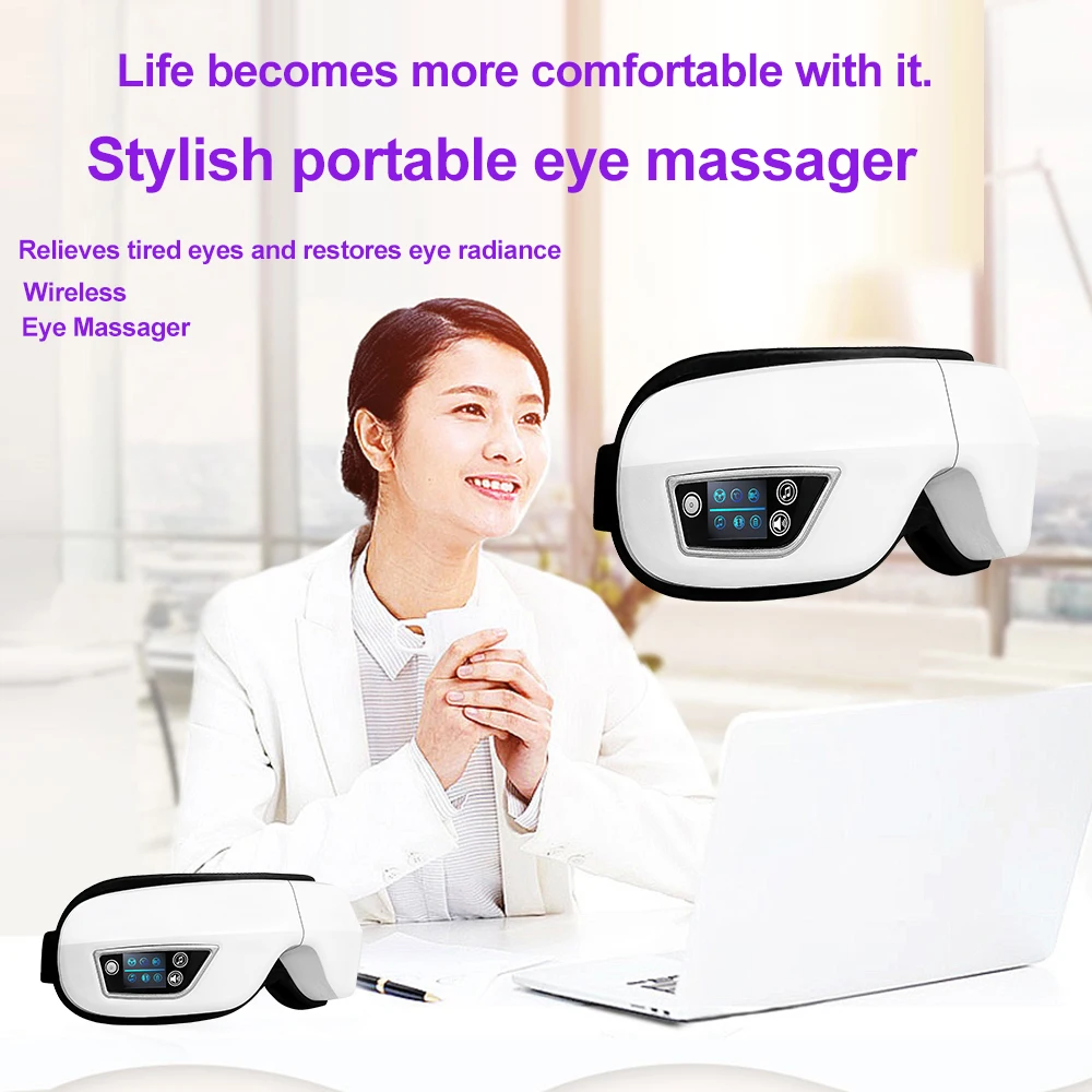 Portable 6D Eye Massager Airbag Compress Vibration Heating Eye Care Device Wireless Bluetooth Music Eye Relax Sleeping Mask Tool
Portable 6D Eye Massager Airbag Compress Vibration Heating Eye Care Device Wireless Bluetooth Music Eye Relax Sleeping Mask Tool