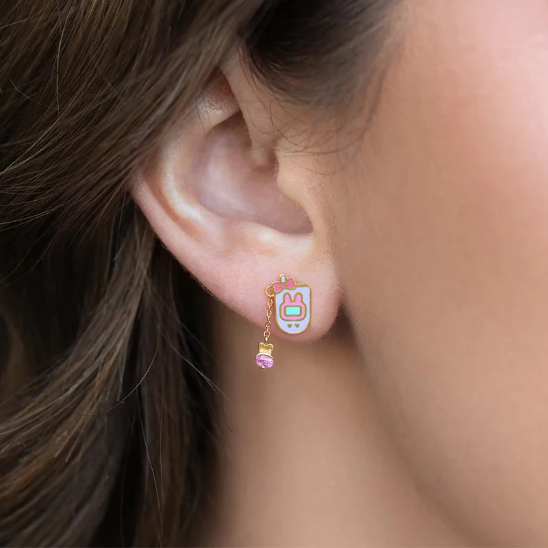 Flip Phone Earrings Pink Sweet Cute Retro Creative Zircon Phone Earrings Female Enamel Cuties Jewelry
Flip Phone Earrings Pink Sweet Cute Retro Creative Zircon Phone Earrings Female Enamel Cuties Jewelry