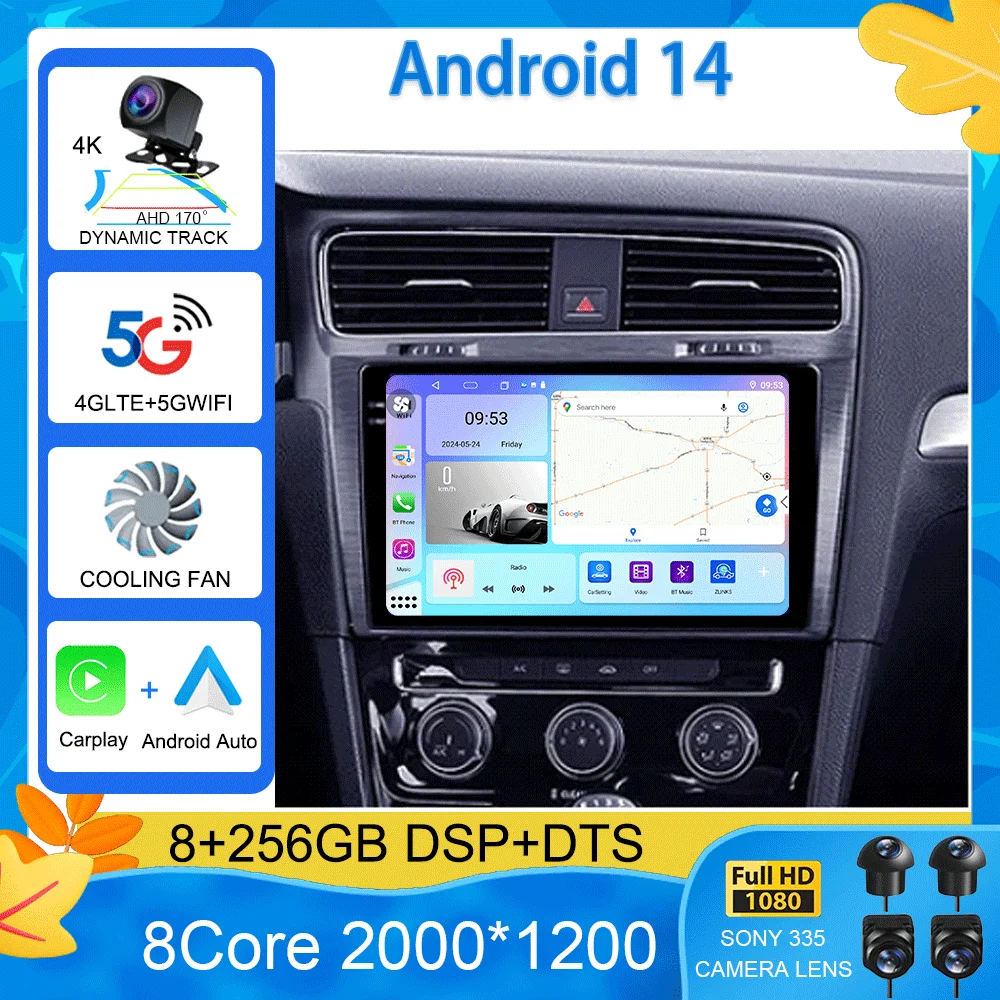 Автомобильное радио Android 14 для Volkswagen Golf 7 2012-2020 Мультимедийный видеоплеер Навигация Стерео GPS Без 2din 2 din DVD
Автомобильное радио Android 14 для Volkswagen Golf 7 2012-2020 Мультимедийный видеоплеер Навигация Стерео GPS Без 2din 2 din DVD