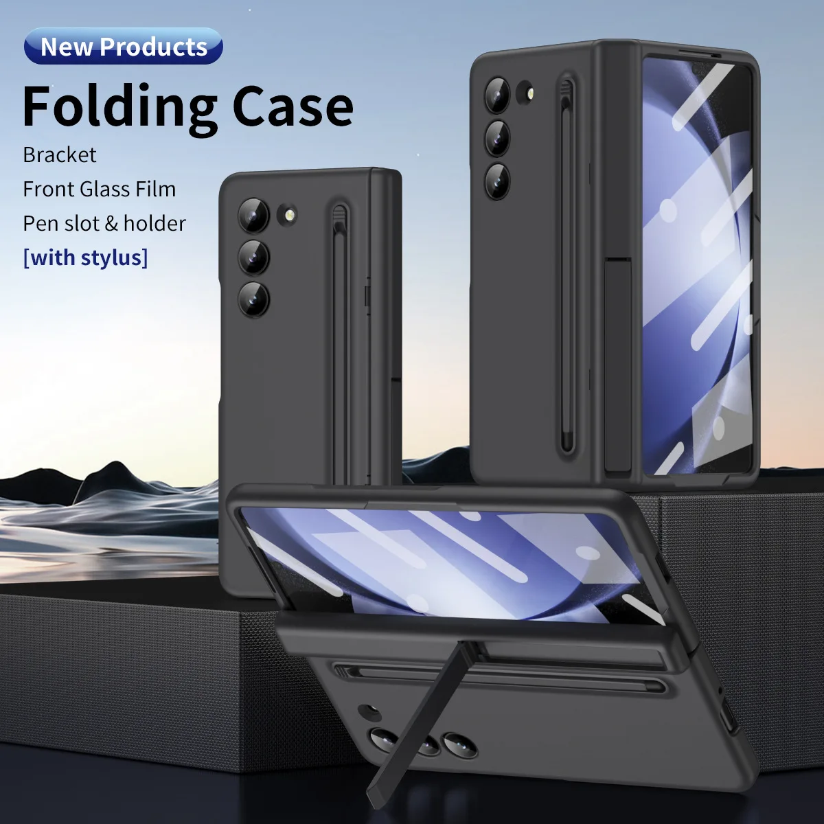 Luxury Fold Stand Phone Case For Samsung Galaxy Z Fold 7 6 5 Shell Official Pen Matching Elastic Skin Feel Hard PC Holder Covers
Luxury Fold Stand Phone Case For Samsung Galaxy Z Fold 7 6 5 Shell Official Pen Matching Elastic Skin Feel Hard PC Holder Covers