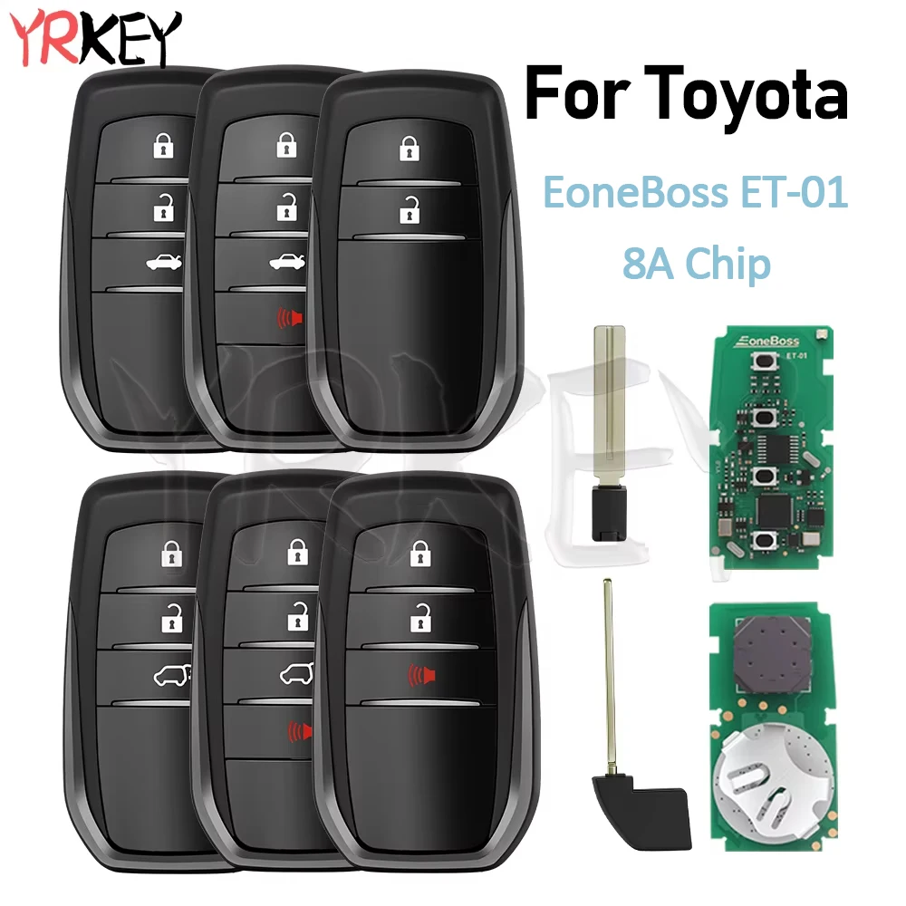 Generable Bluetooth Remote Control Key For Toyota RAV4 Highlander Camry Corolla Land Cruiser EoneBoss ET-01 Car Key 4D 8A Chip
Generable Bluetooth Remote Control Key For Toyota RAV4 Highlander Camry Corolla Land Cruiser EoneBoss ET-01 Car Key 4D 8A Chip