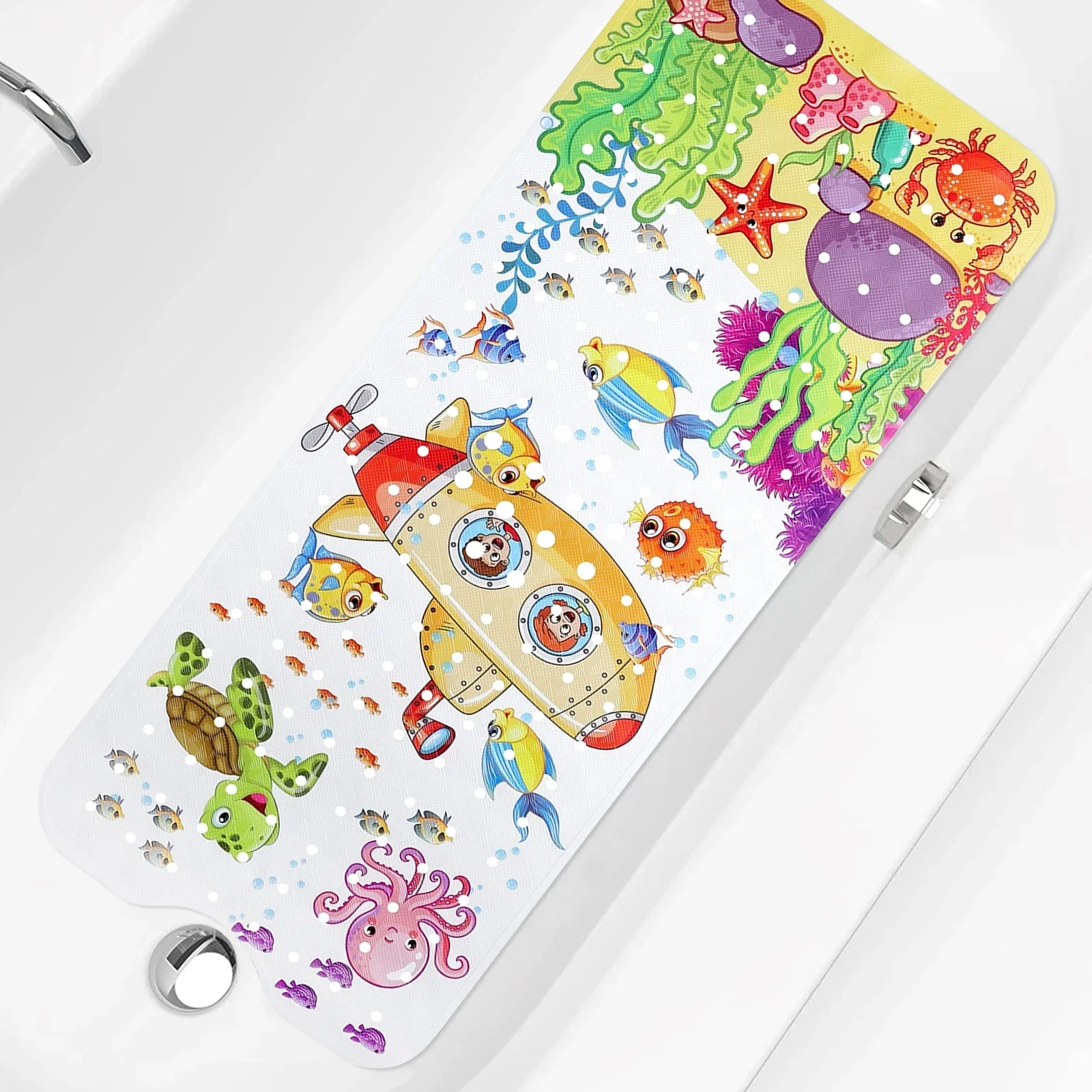 Bath Mat Nonslip PVC Shower Mat Suction Cups Drain Holes Massage Bathtub Pad Soft Cute Cartoon Household Bathroom Rug
Bath Mat Nonslip PVC Shower Mat Suction Cups Drain Holes Massage Bathtub Pad Soft Cute Cartoon Household Bathroom Rug
