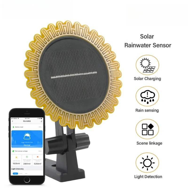 Tuya Zigbee Solar Sunlight and Rainwater Sensor 2 IN 1 Rainfall Sunshine Weather Detection Sensor for Home Gardening Smart Life
Tuya Zigbee Solar Sunlight and Rainwater Sensor 2 IN 1 Rainfall Sunshine Weather Detection Sensor for Home Gardening Smart Life