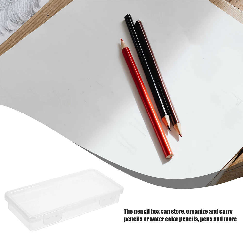 Transparent Paintbrush Box Plastic Pencil Case Container Portable Holder Plastic Pencil Container Office Supplies
Transparent Paintbrush Box Plastic Pencil Case Container Portable Holder Plastic Pencil Container Office Supplies