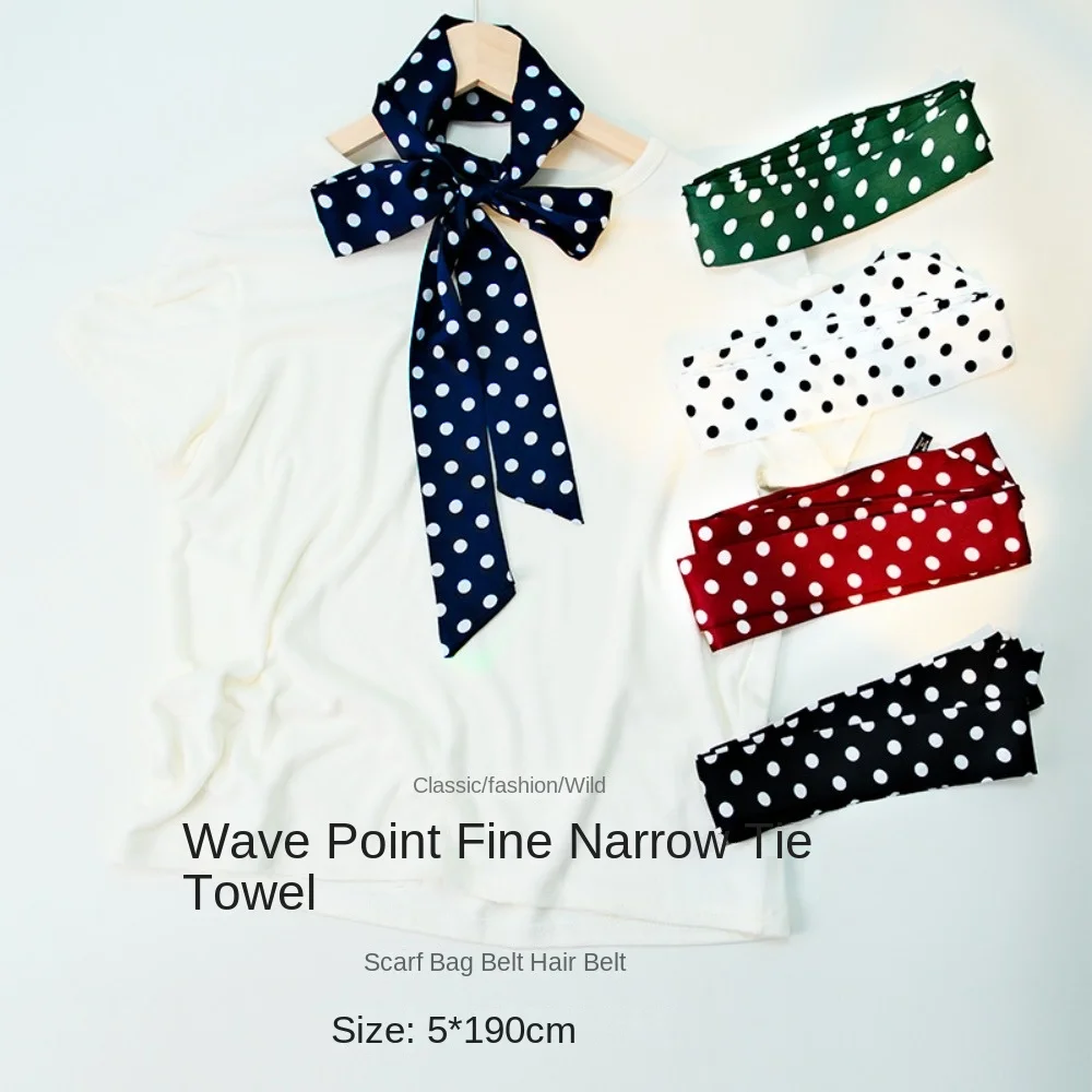 Fashion Print Flower Small Scarf Wave Point Multi-functional Bag Ribbons Long Soft Neck Tie for Women
Fashion Print Flower Small Scarf Wave Point Multi-functional Bag Ribbons Long Soft Neck Tie for Women